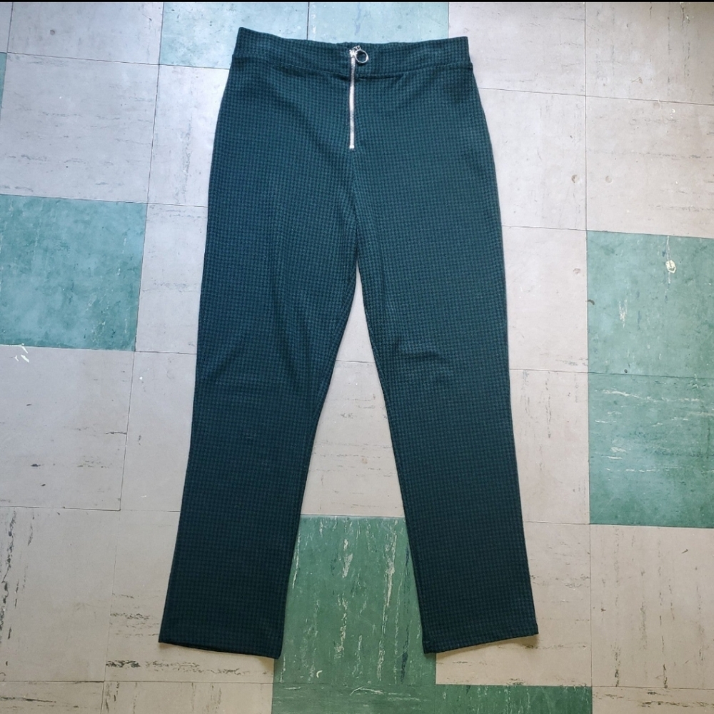 Dark Green UO Houndstooth Knit Pants